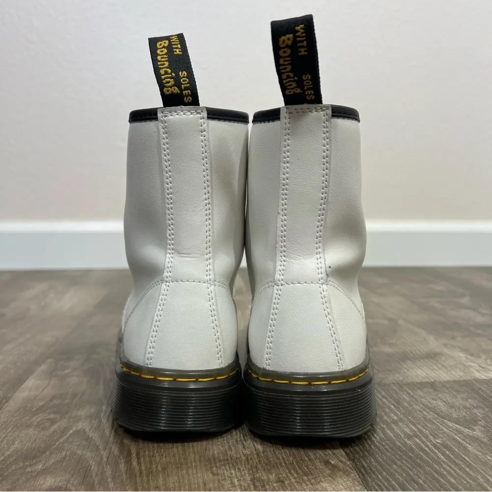 Dr. Martens White Zavala Combat Boots - Image 12
