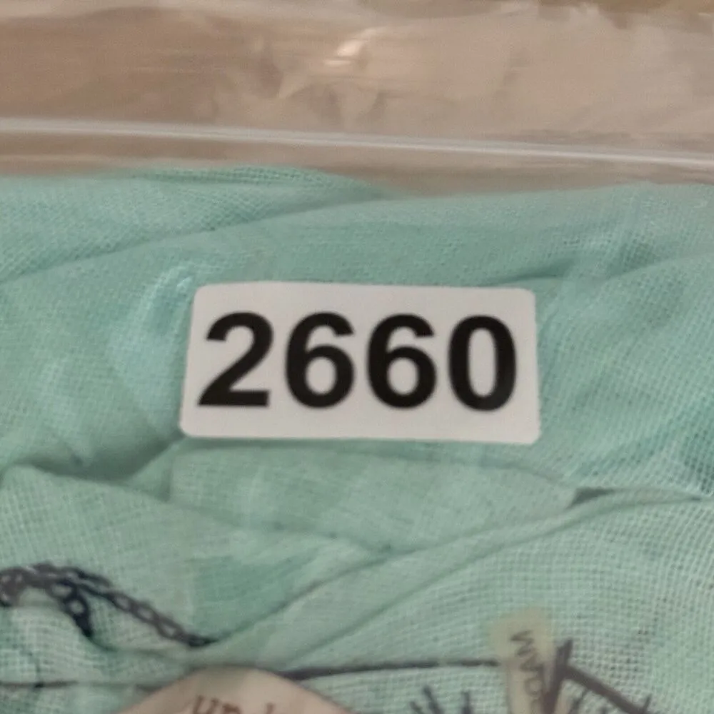 Soft Surroundings Caftan Women Large XL Green Embroidered Kaftan Bohemian Hippie - Image 9