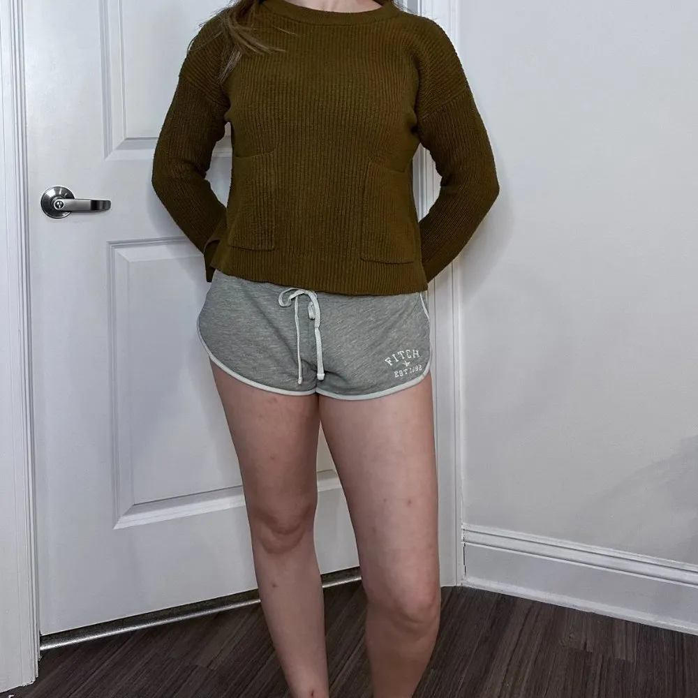 Madewell Olive Green Pocket Detail Pullover Sweater - S - Image 6