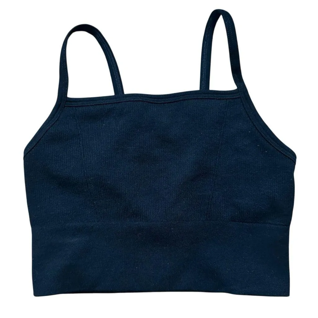 Fabletics Kinsley Cloud Midi Seamless Bralette in Black Sz XS NEW - Image 2