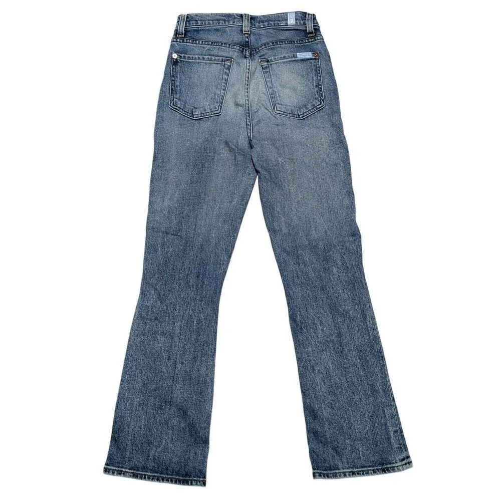 7 for all mankind high-waist slim kick jeans size 24 - Image 4