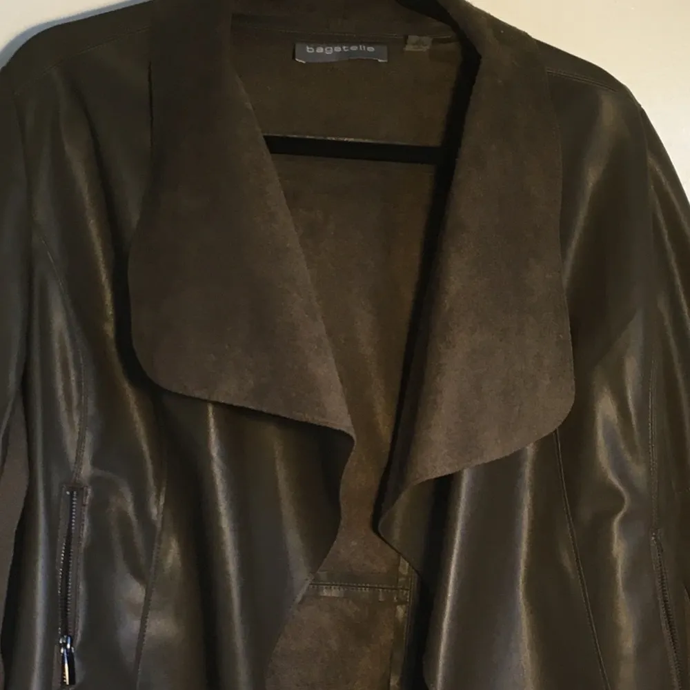 BAGATELLE JACKET Brown VEGAN LEATHER size … - Image 3