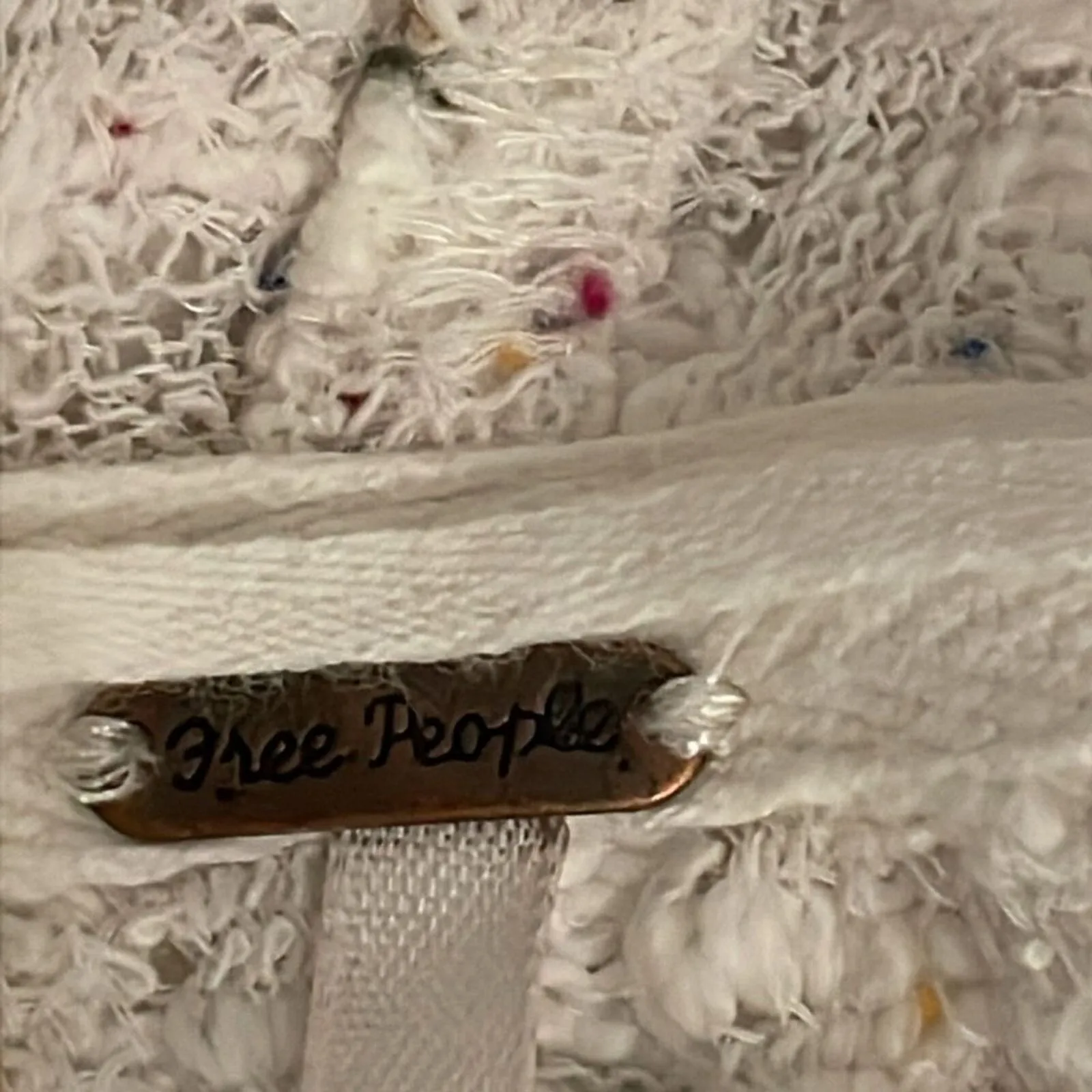 Free People Baja Babe Hacci Hooded Knit Sweater Womens Size Small Oversized - Image 10