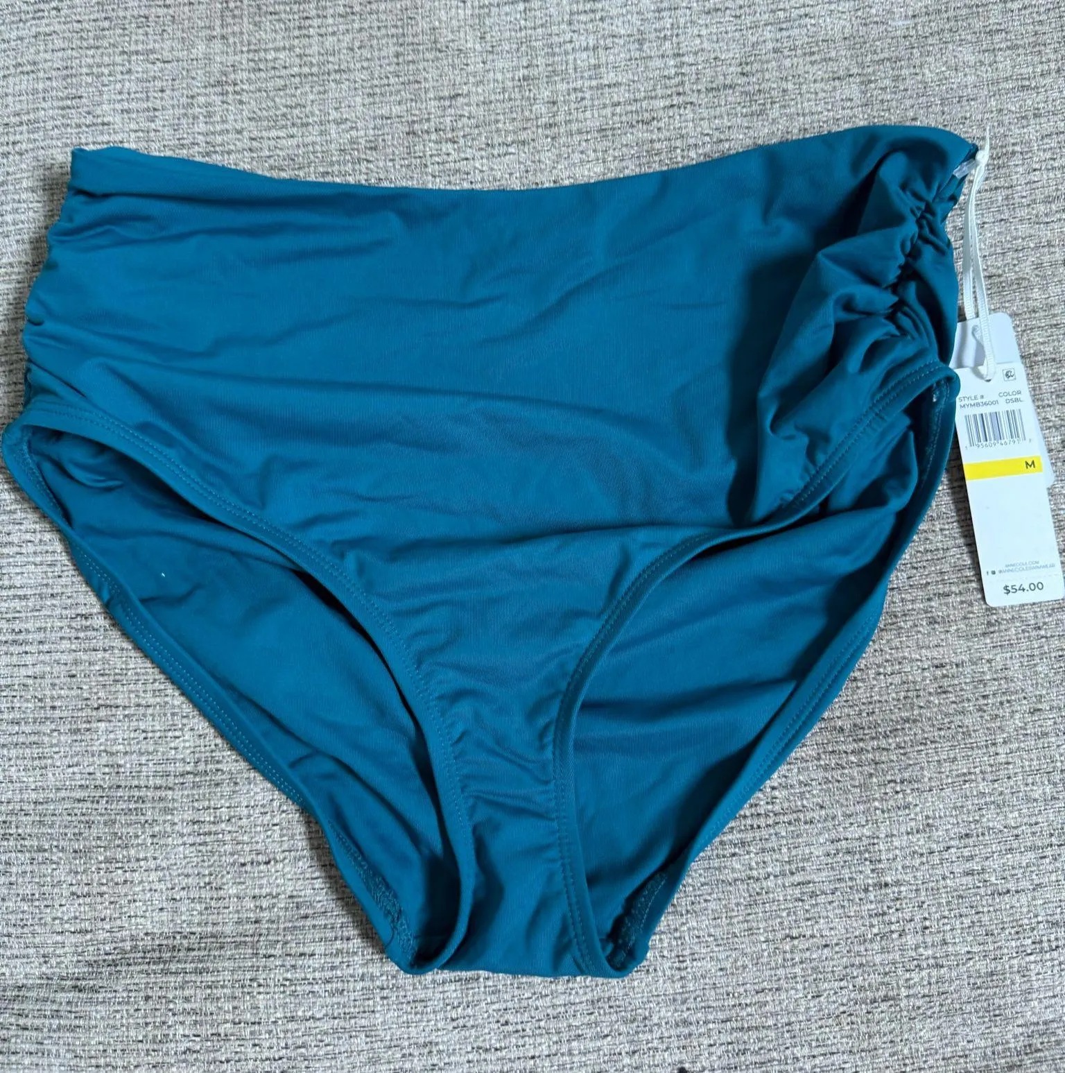 Anne Cole DEEP SEA BLUE Live in Color Convertible Bikini Swim Bottom - Image 3