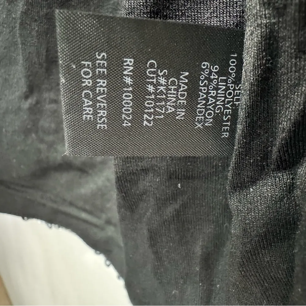 KAii Black With Silver Sequins Open Front 3/4 Sleeve Cardigan Wrap Swiftie Size M - Image 10