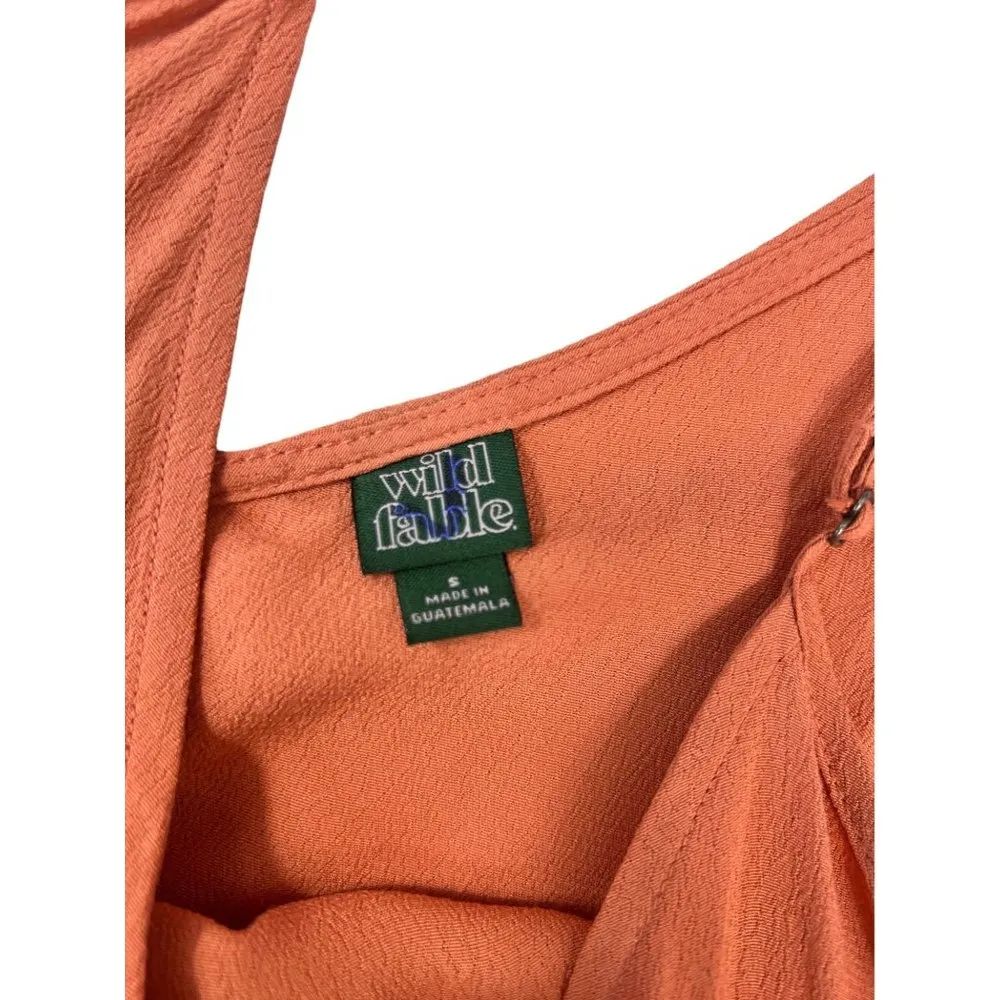 Wild Fable Women's Spice Orange Romper - Image 3
