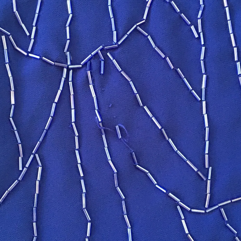 new LF Millau ❤︎ Delicate Beaded Chiffon Semi Sheer Tank Top ❤︎ Cobalt Blue ❤︎ S - Image 11