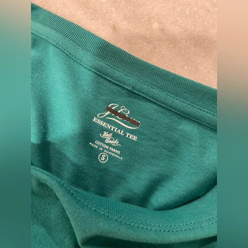 NWOT J. Crew Essentials Size S Teal Blue Cotton Crew Neck Tee Shirt - Image 10