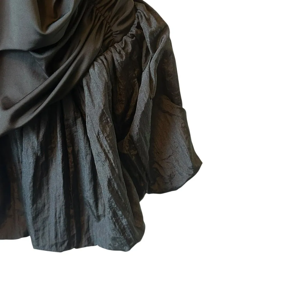 Future Collective Black Jersey & Taffeta Peplum Cami Top – Women’s Size XL - Image 3