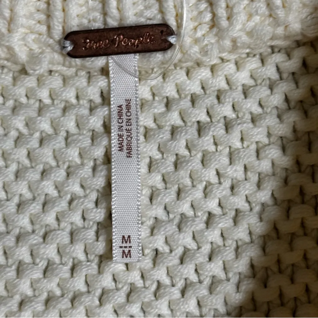 Free People Dream Cable Crewneck Sweater - Image 10