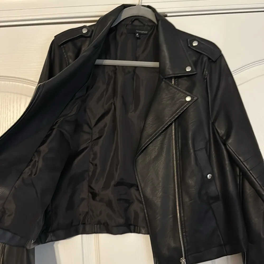 Faux Leather Moto Jacket - Image 6