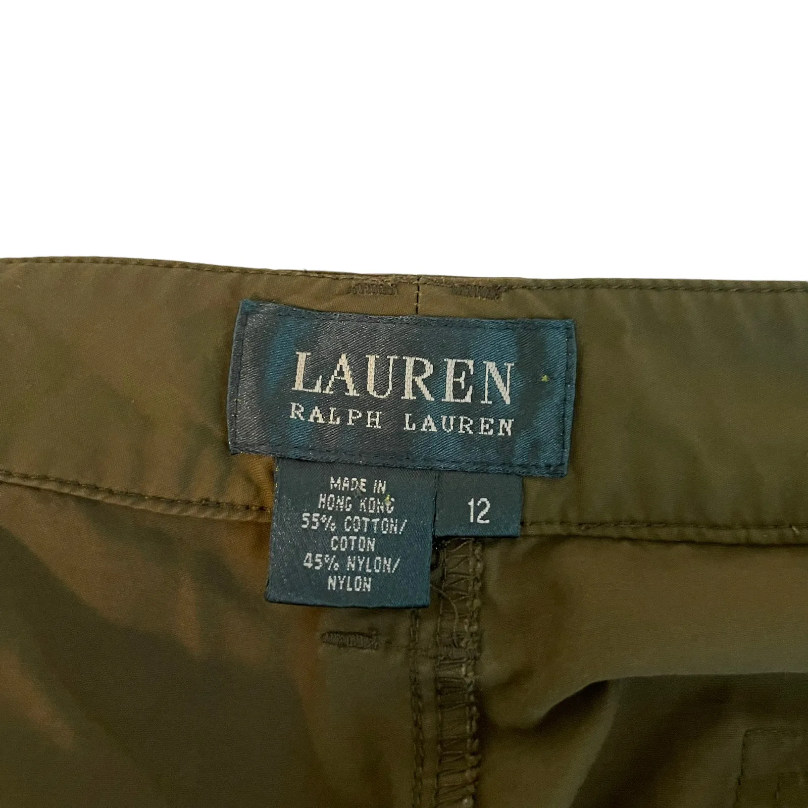 Lauren Ralph Lauren Sage Green Parachute Cargo Pants‎ - Image 6