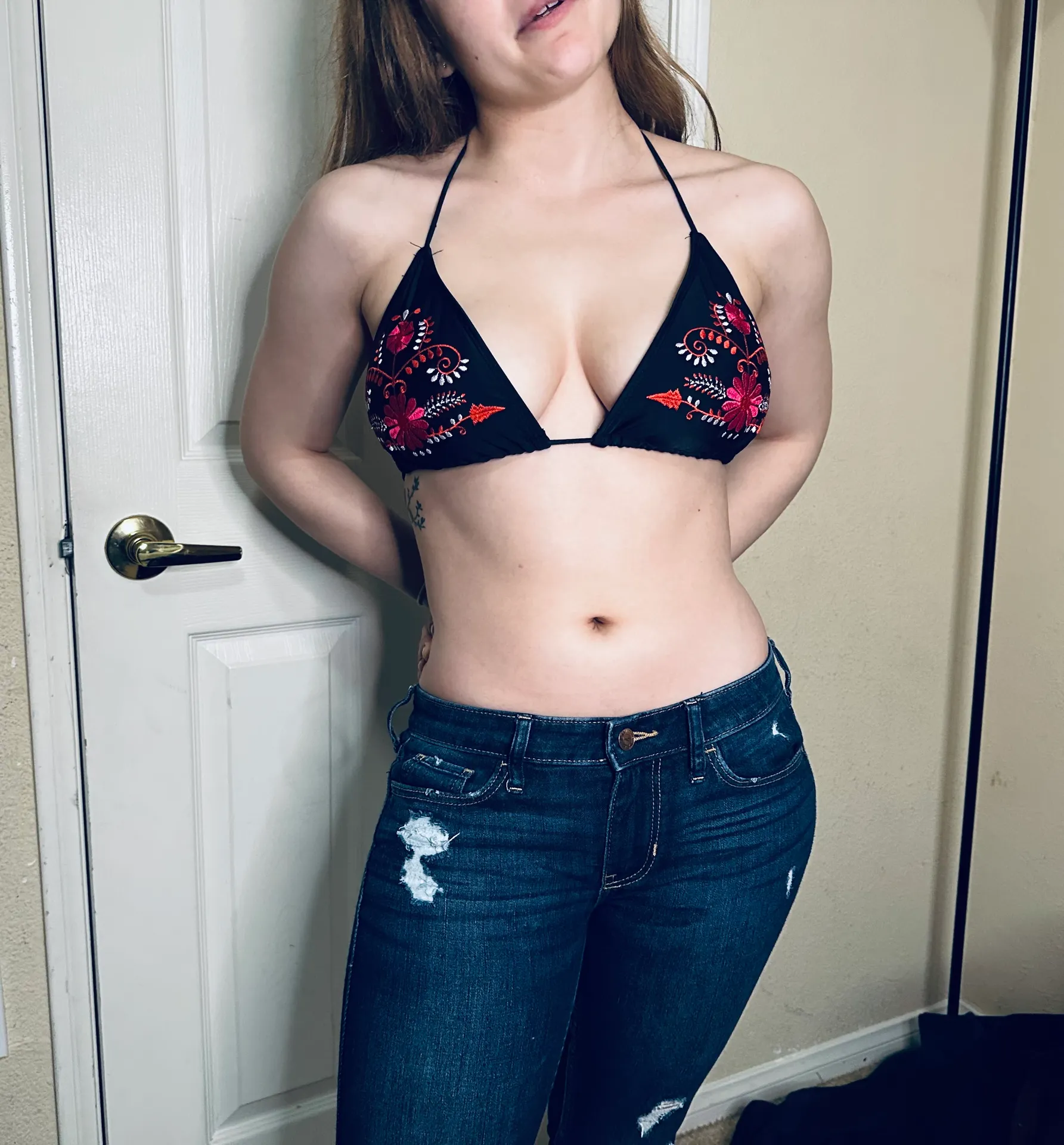 Vintage Frankie's Bikinis Flora Top - L - Image 2