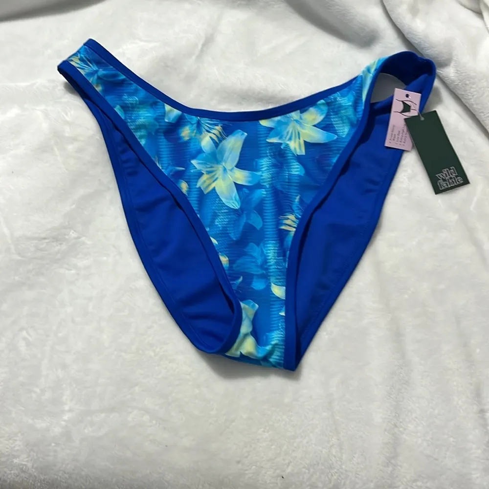 New Wild Fable Women's Low-Rise Extra High Leg Low-Rise Cheeky Bikini Bottom NWT - Image 3
