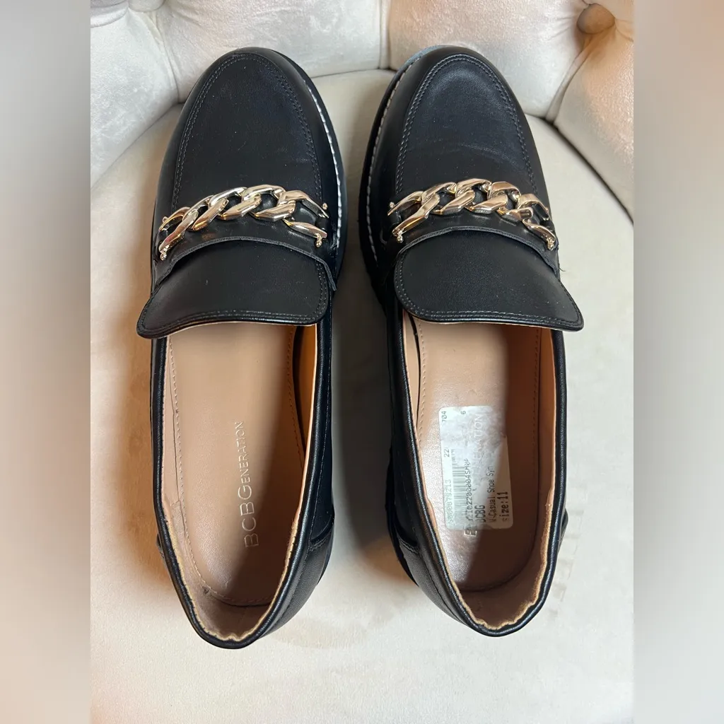 BCBGeneration‎ Black and Beige Flats, Loafers - Image 4