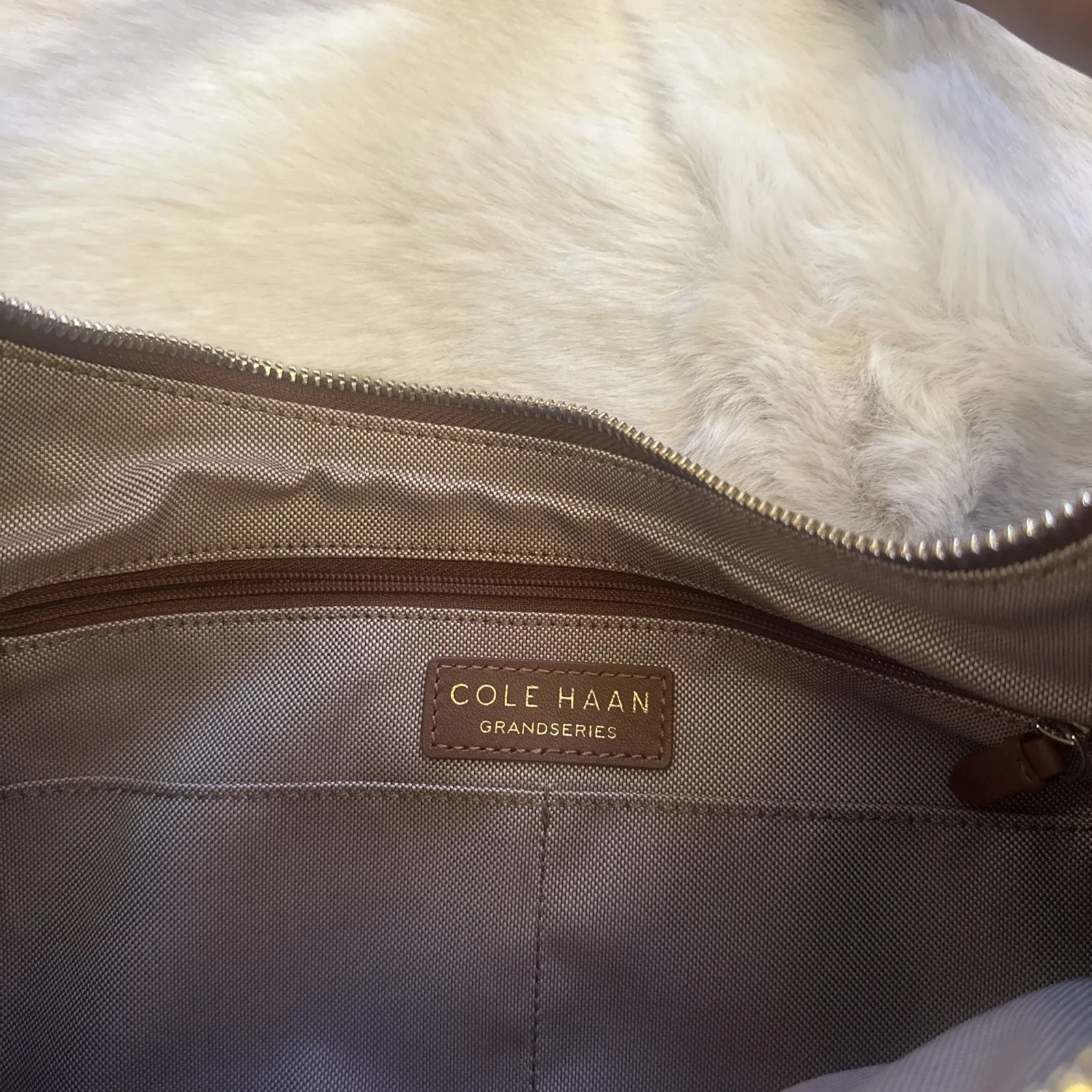 COLE HAAN LEATHER BUCKET‎ DRAWSTRING DEEP BAG EXCELLENT - Image 4