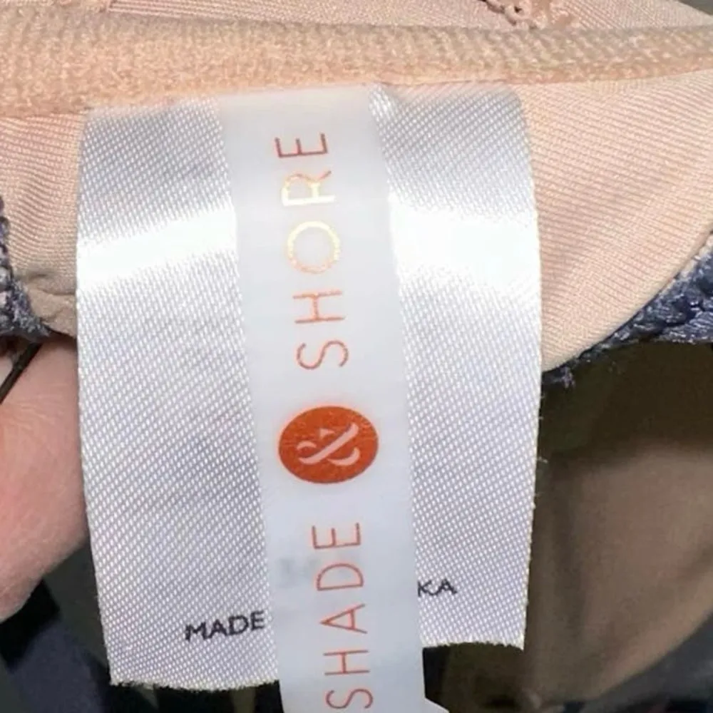 NWOT Shade & Shore Periwinkle & Beaded Strappy Bikini Top - Image 3