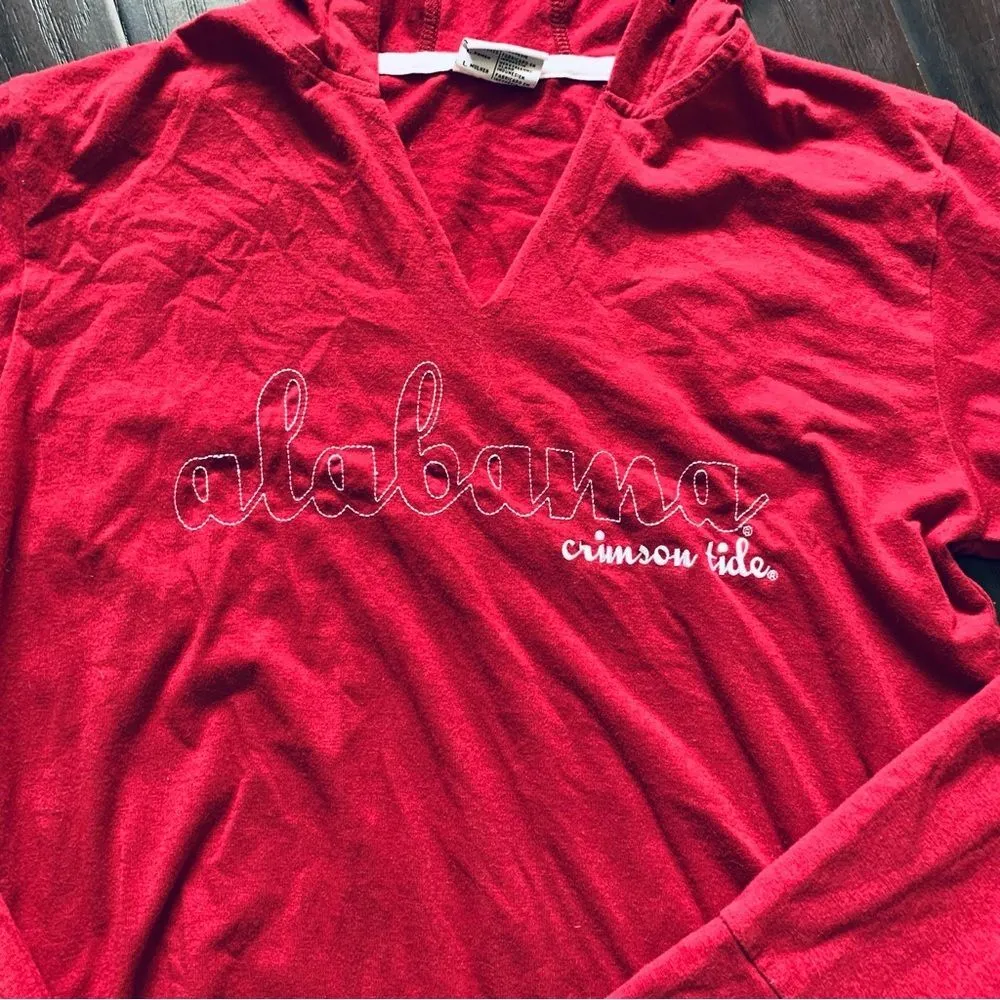 Columbia Alabama Crimson Tide ‘Bama’ Football Women's Hooded Long-Sleeve Top - Image 2