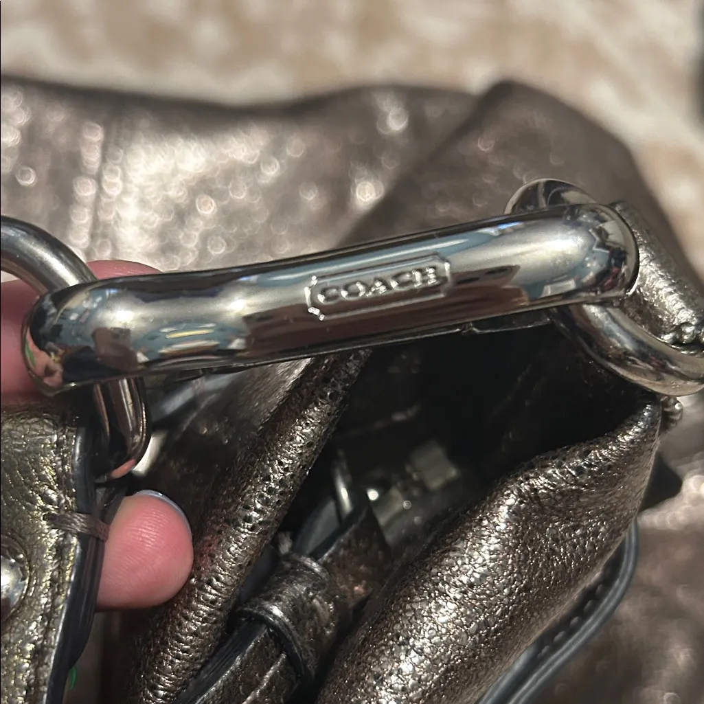 Coach Metallic Purple(ish) Women's Shoulder Bag - Image 9