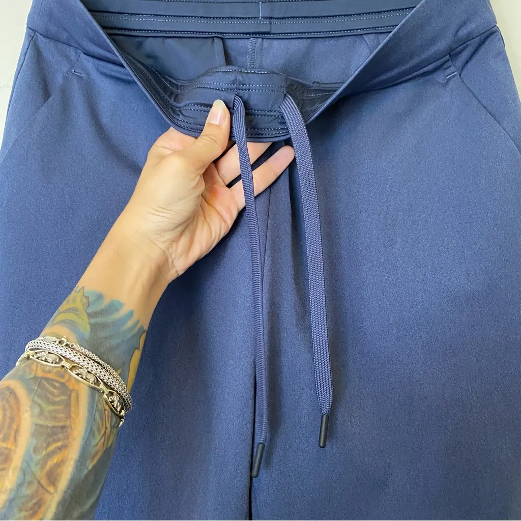 MINISTRY OF SUPPLY Kinetic Tapered Pull On Jogger Pants Slate Blue Sz 4 Small - Image 6