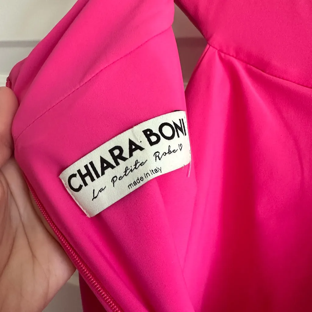 Chiara Boni La Petite Robe Sleeveless‎ Ruffle Sheath Dress Size 38 - Image 6