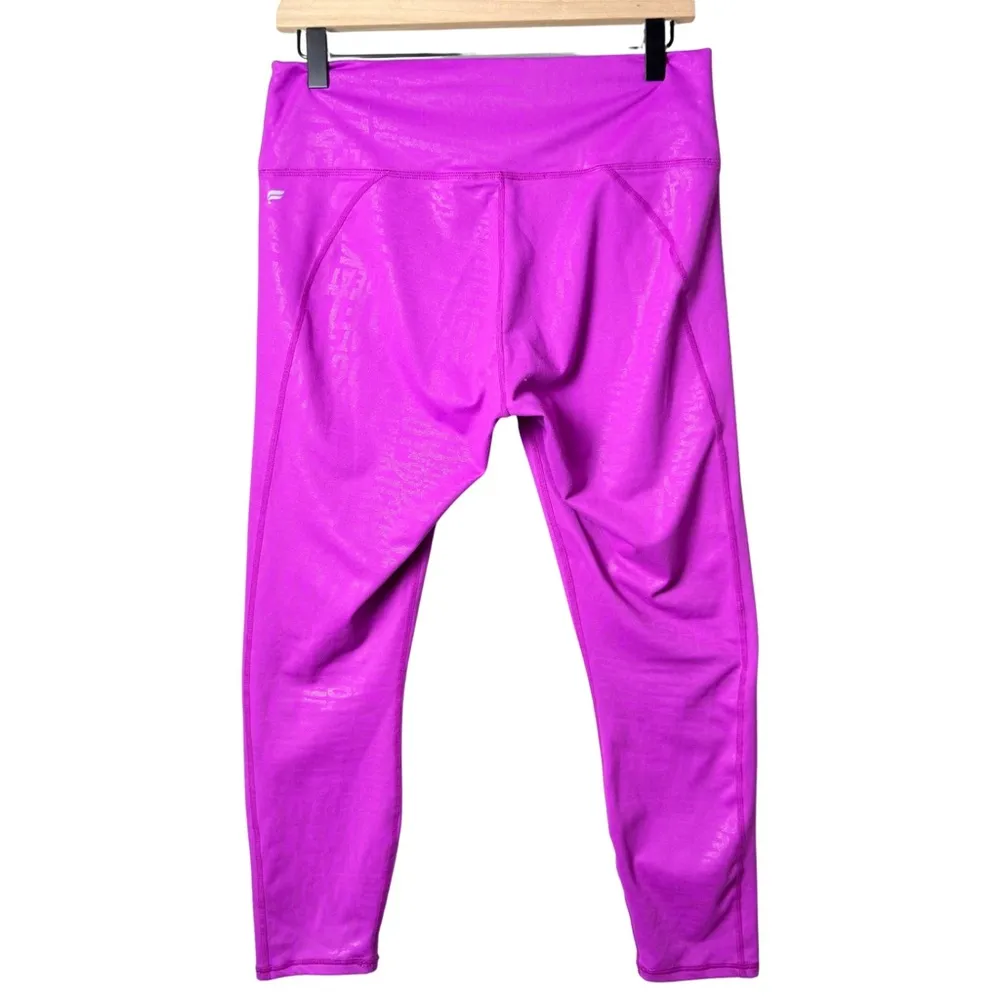 Fabletics Women's PowerHold High-Waisted 7/8 Legging in Kick Butt Fiesta Purple - Image 2