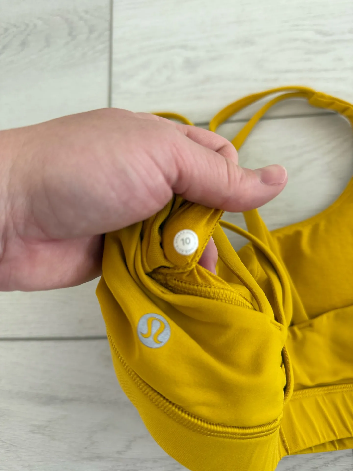 Lululemon Energy Sports Bra Fools Gold Yellow - Image 6