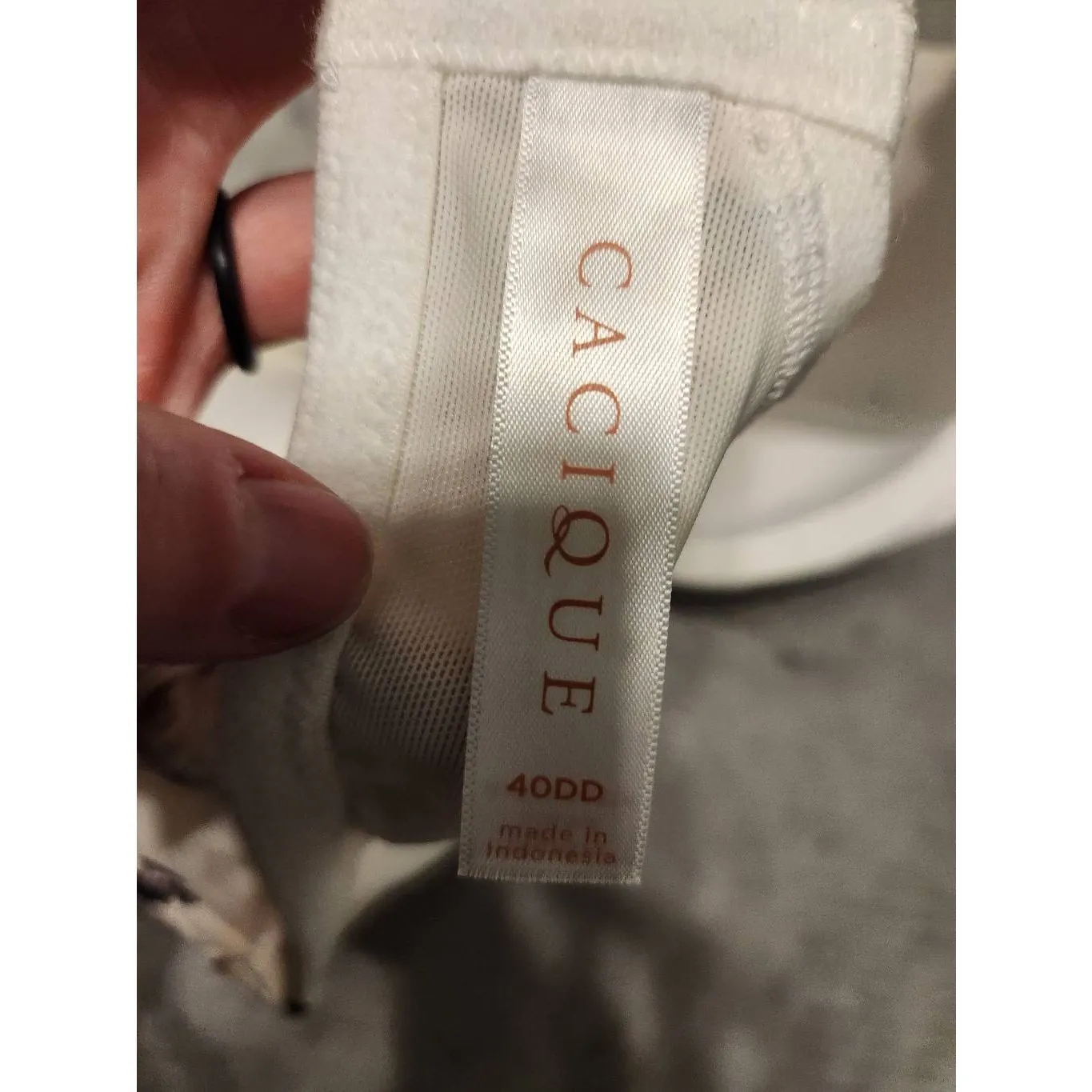 Cacique Lightly Lined Balconette Underwire Bra 40DD Floral - Image 3