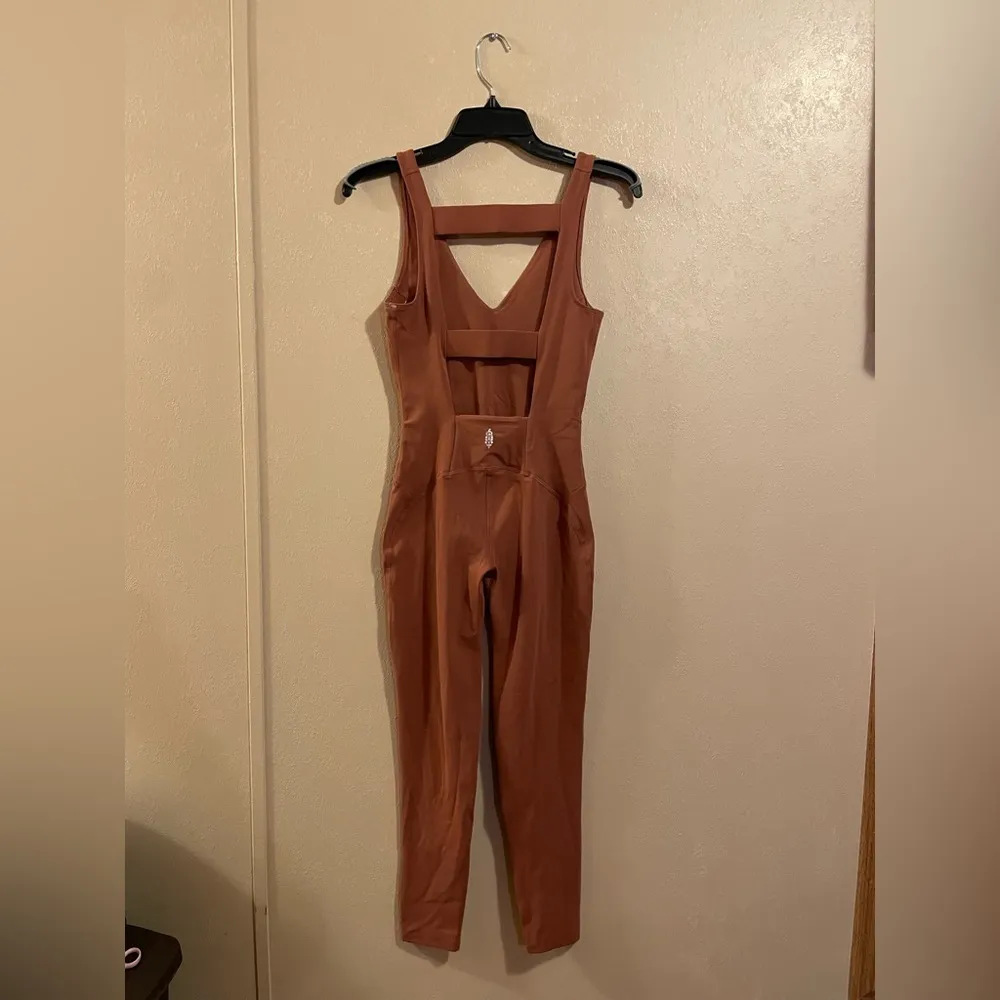 NWOT Free People Movement Never Better One Piece jumper size XS Brown - Image 2