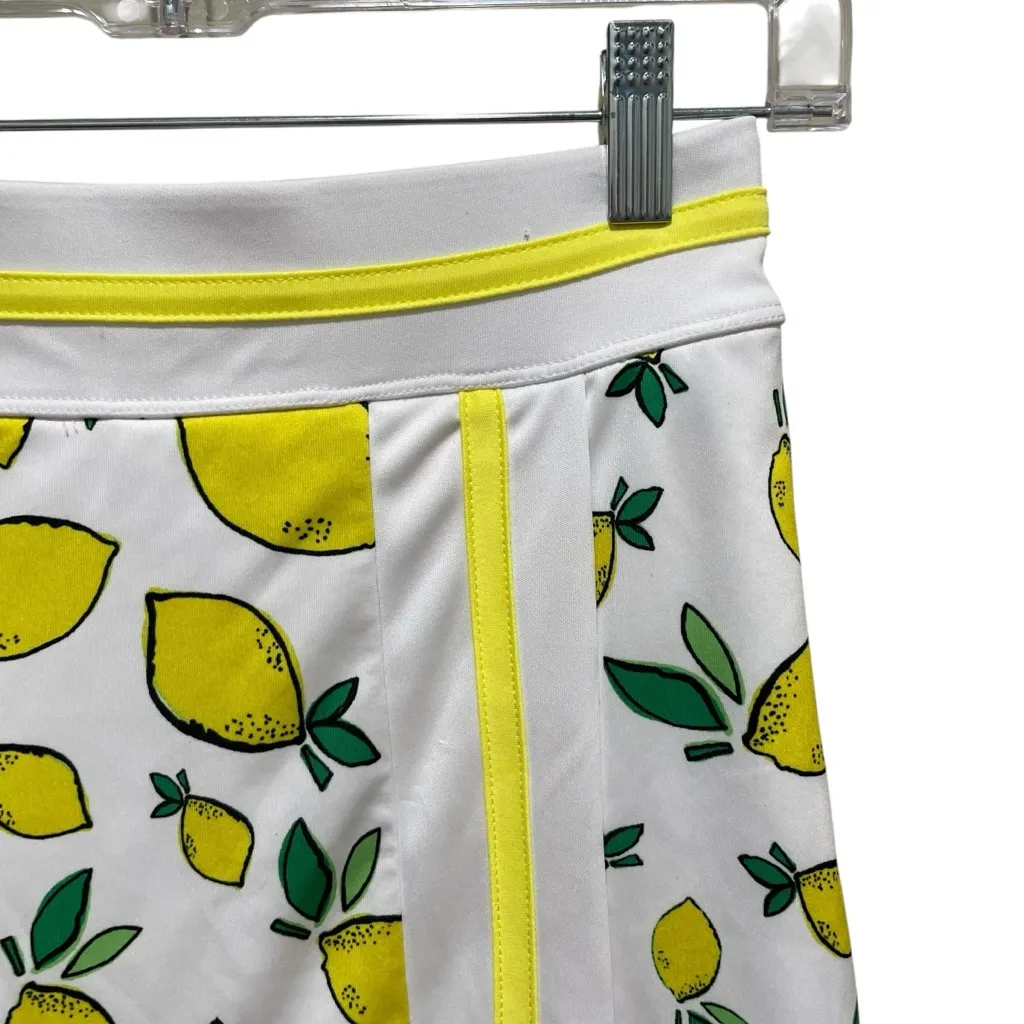 PGA Tour Lemon Print Skort Golf Skirt White Yellow Green Women’s Size Small - Image 7