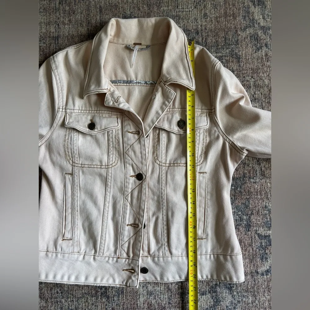 Free People Denim Jacket Size M - Image 6