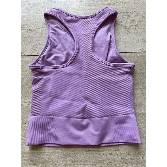 YPB‎ Women Pink Sports Bra S Ribbed - Image 4