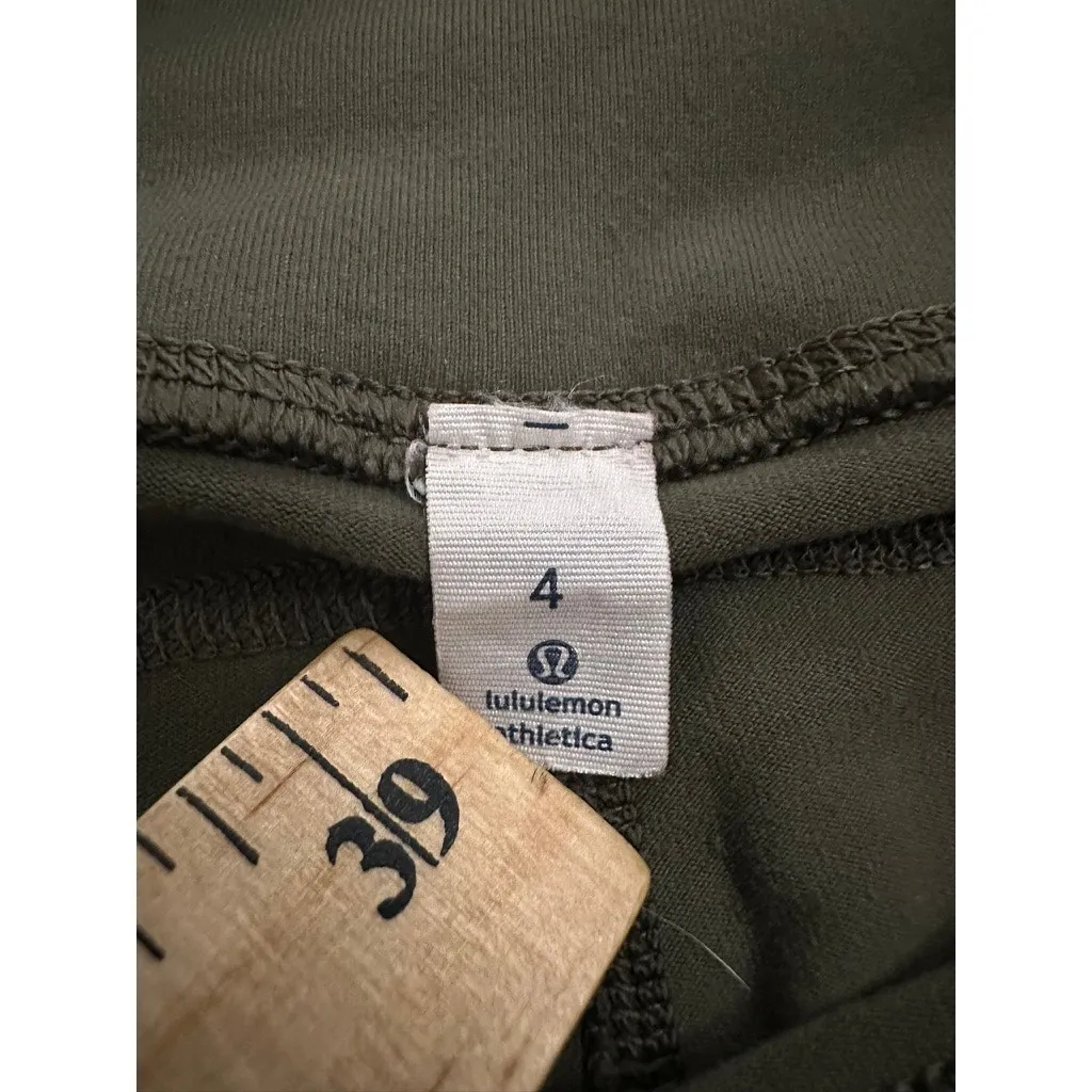 Lululemon Gather And Crow Crop Size 4 Green - Image 5