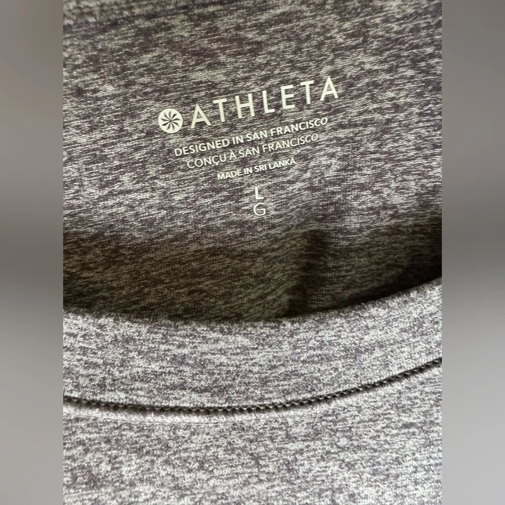 Athleta Dark Sky Violet Uptemp Long Sleeve Athletic Shirt - Image 4