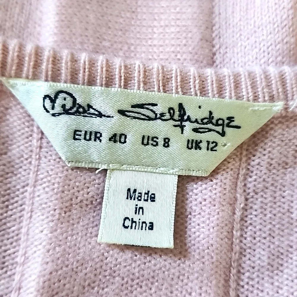 Miss Selfridge Ballerina Pink Bell Sleeves Tie Back Sweater - Image 8