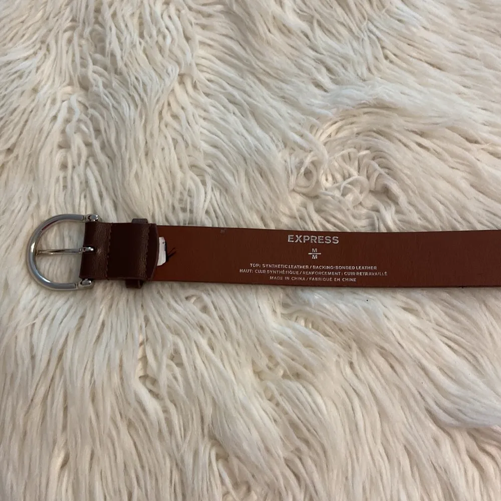 Express Belt size M brown color excellent condition length 40” to the buckle - Image 10