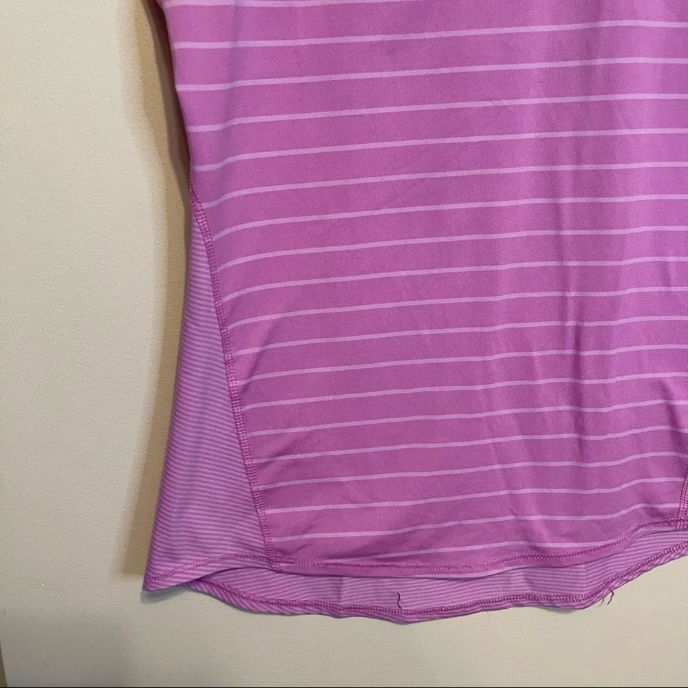 ATHLETA Chi Varied Stripe Athletic Tank Top Light Purple Size XXS - Image 4