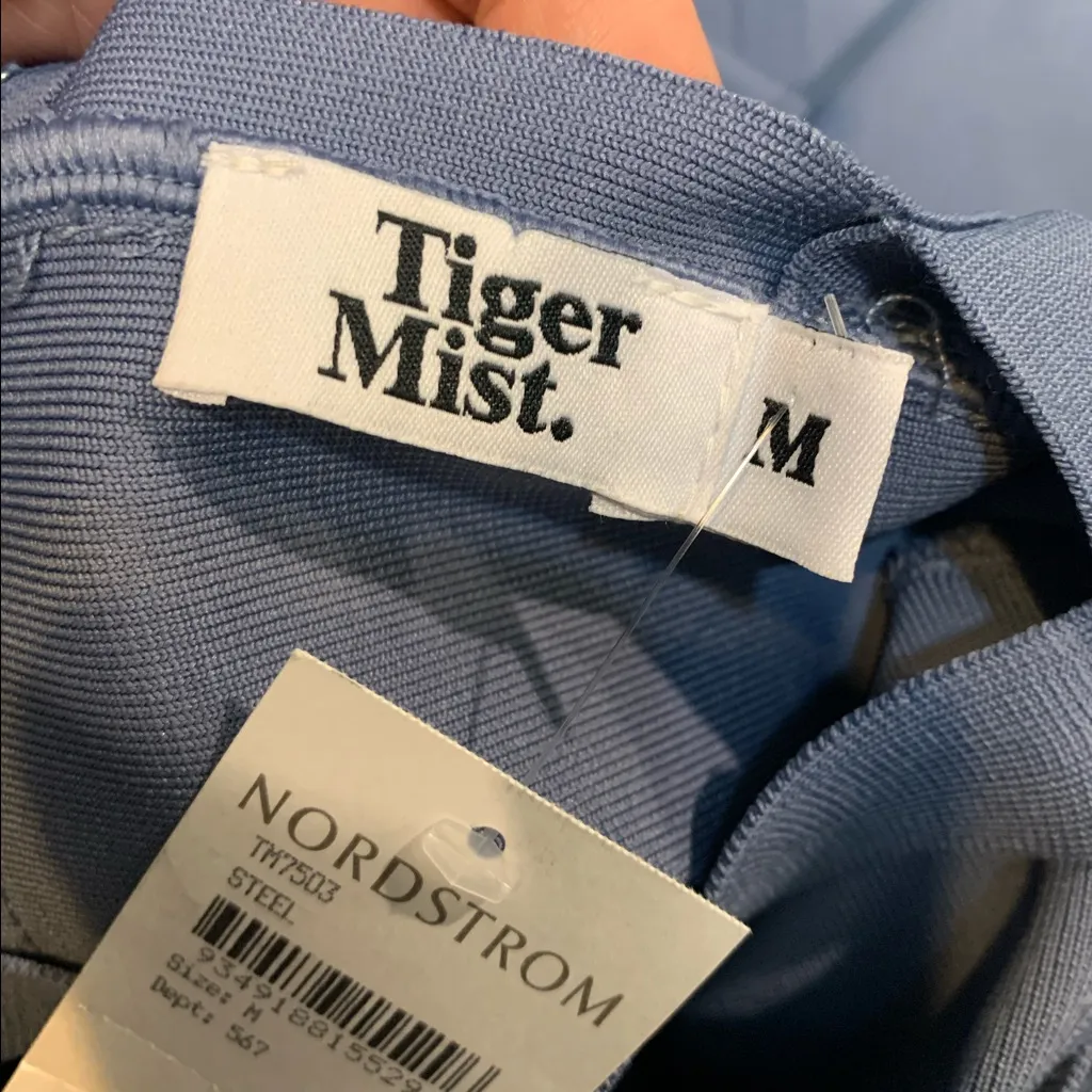 Tiger Mist Blue Midi Dress - Image 7