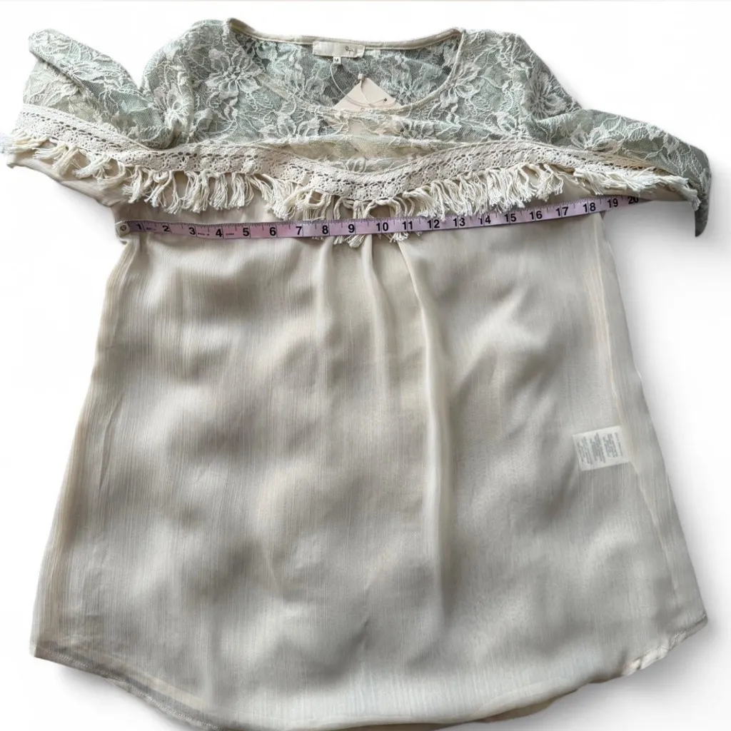 Sheer Lace Tassel Blouse‎ - Image 15