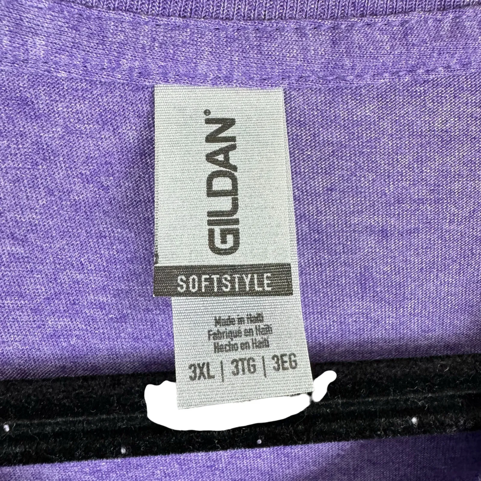 NWOT Purple Black White Checkered Race Life Crew Neck Short‎ Sleeve T - Image 4