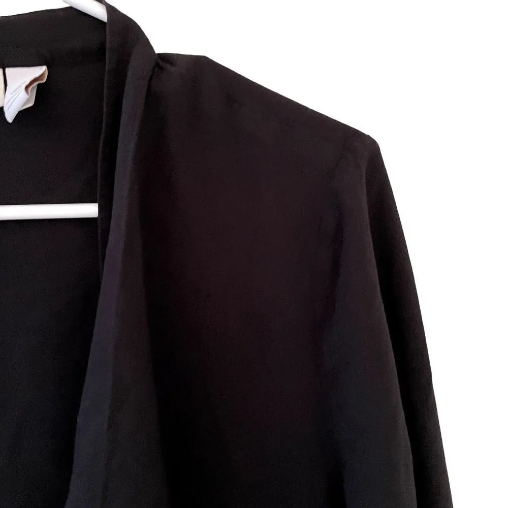 Chico's black blazer business casual plus size comfortable zipper pockets - Image 2