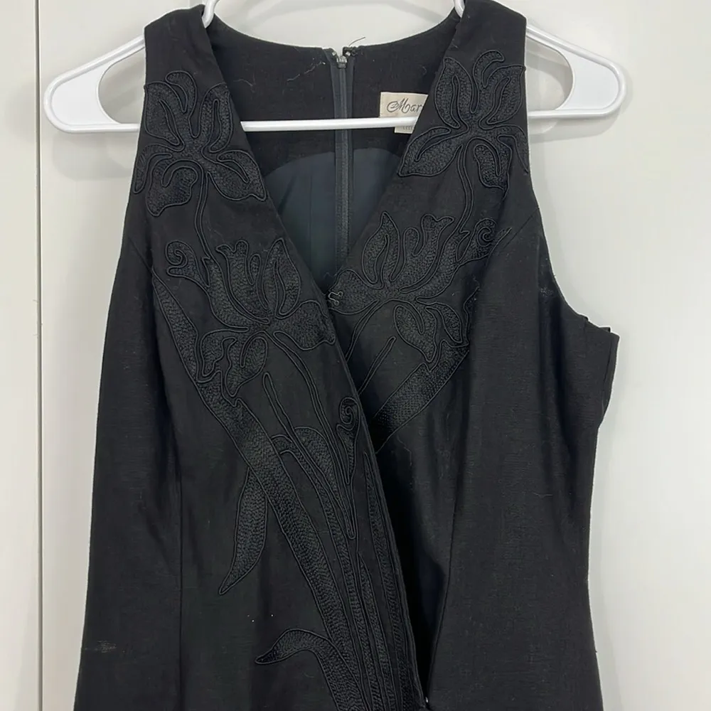 Vintage Marie St. Claire Size 6 Linen V - Image 6