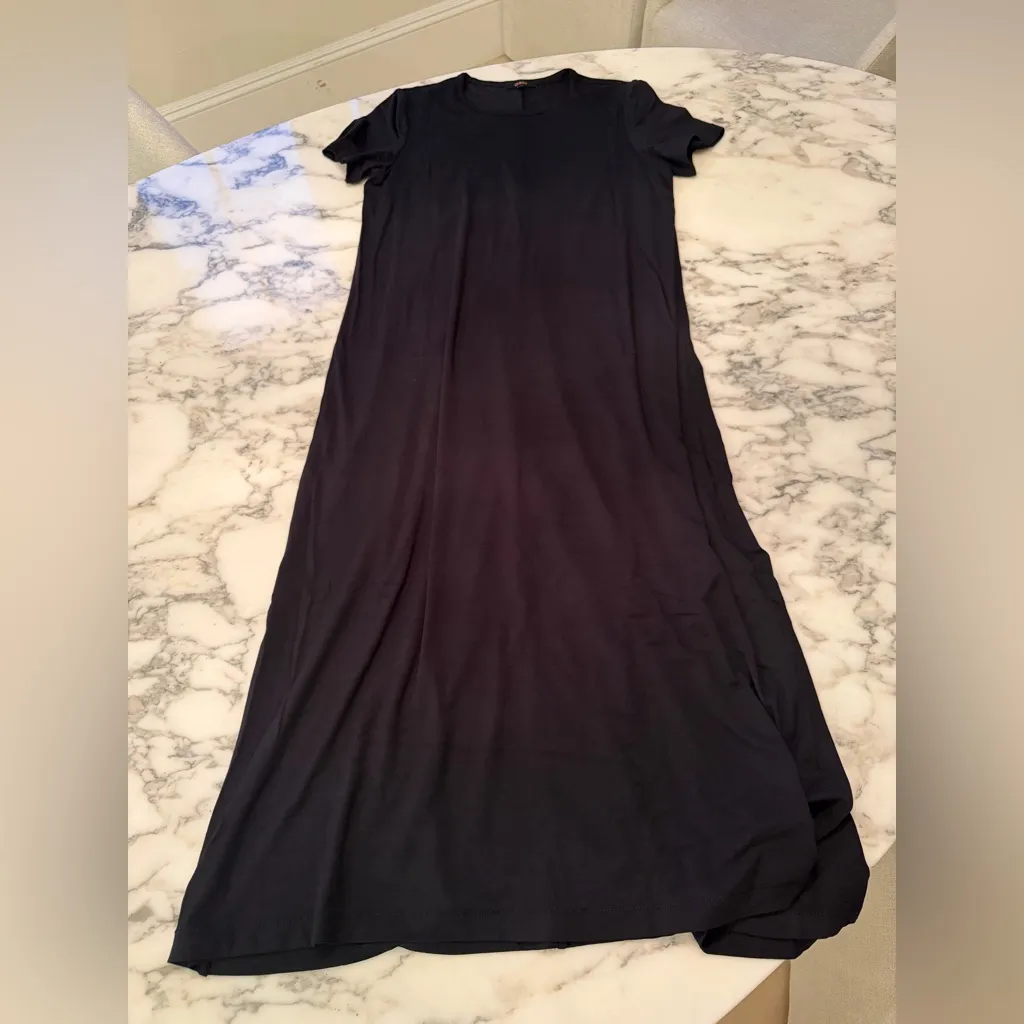 NWOT Quince Elegant Black Women's Maternity T Shirt Dress Sz XS - Image 6