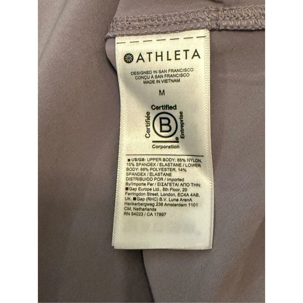 Athleta Pacifica Sleeveless Ribbed Midi Dress Women Sz Medium Lilac Purple Activ - Image 11