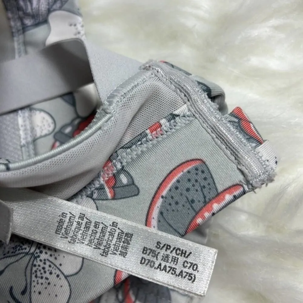 Victoria’s Secret Gray Floral Butterfly Sports Bra - Image 5