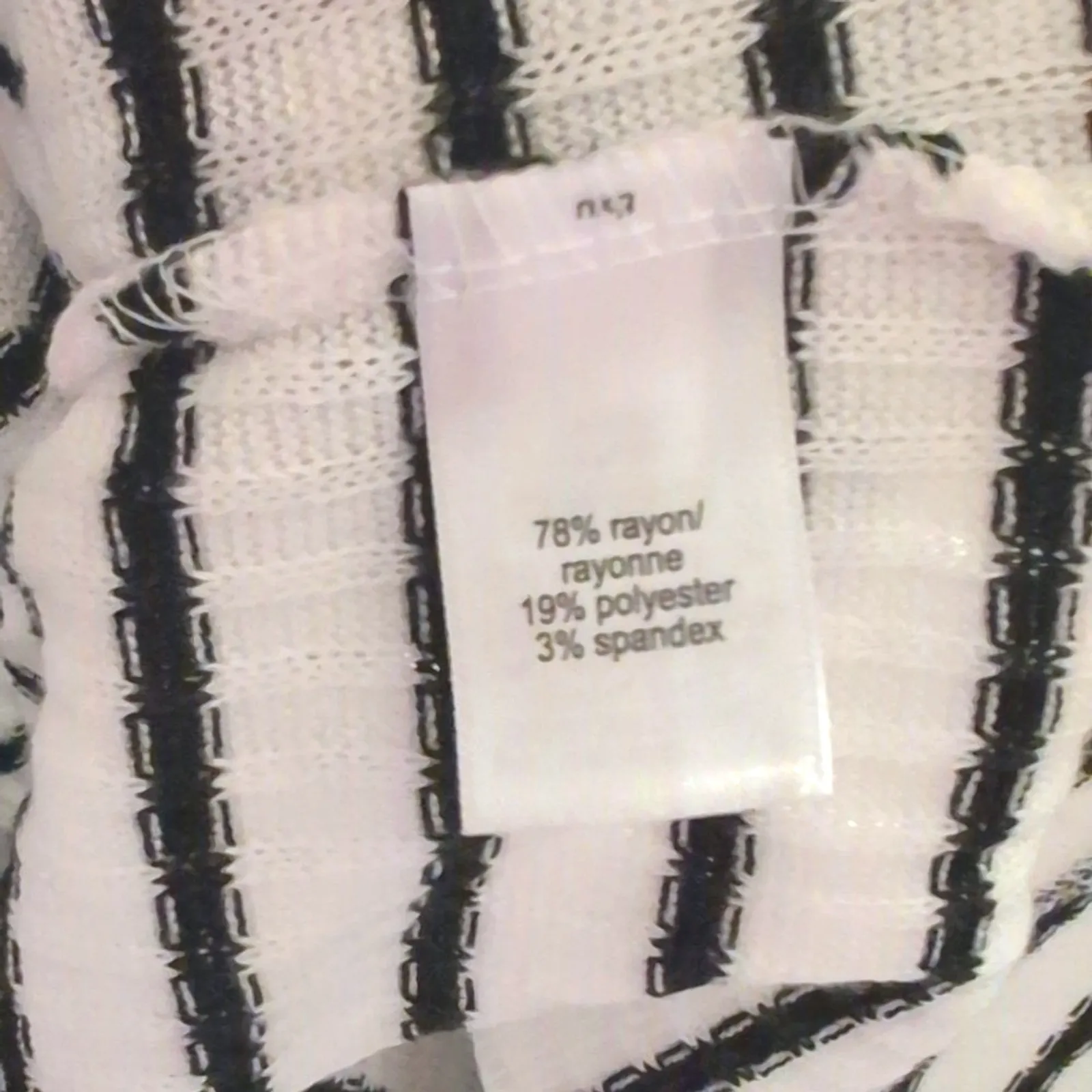 🆕 Maurices Plus Size 0 0X Black White Striped Casual Tunic Top Shirt NWT - Image 4