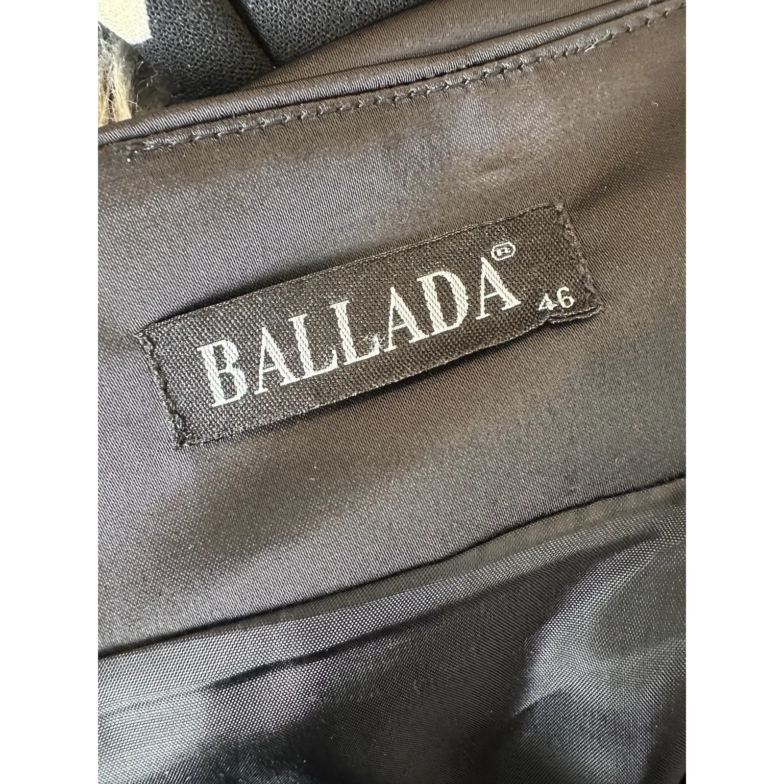 Black Formal Front Pintuck Skirt Ballada, IT 46, US 12 (b27) READ DESCRIPTION - Image 3