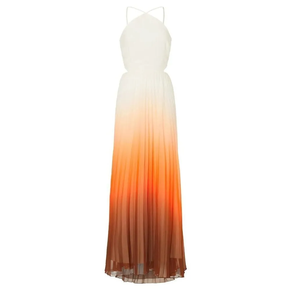 Rachel Rachel Roy Lively Ombre Maxi in Orange Ombre 10 Womens Long Dress - Image 8