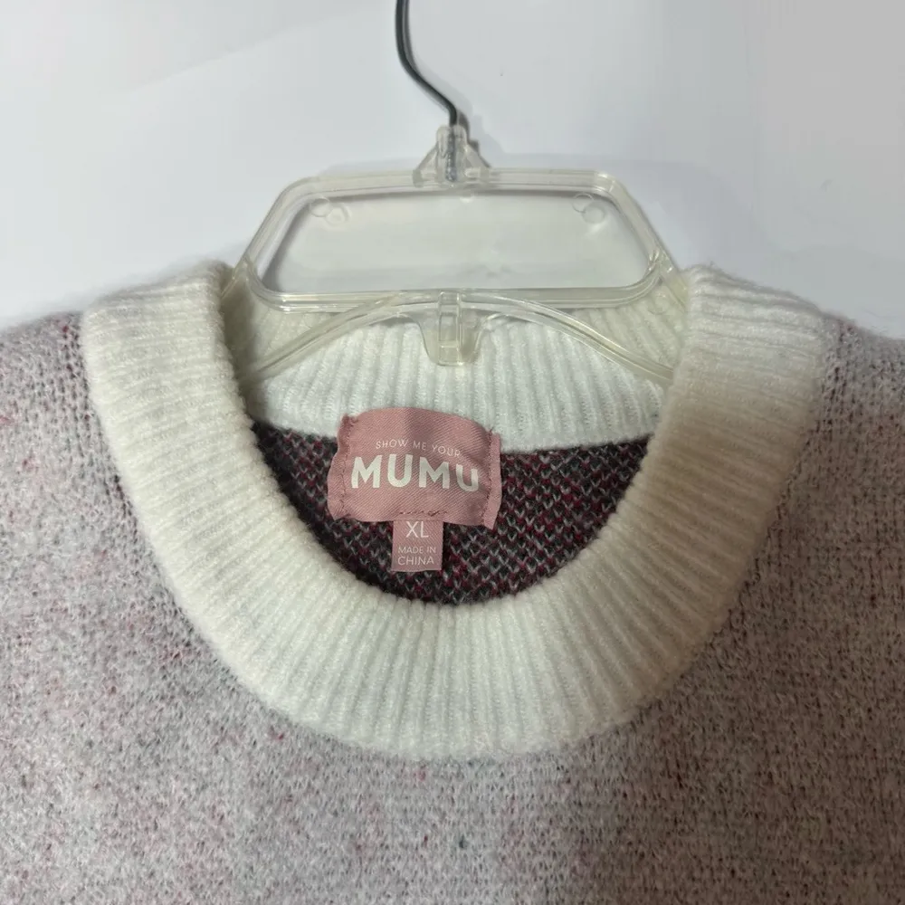 Show me your Mumu  Classic Crewneck Sweater in Tis The Season Holliday XL - Image 6