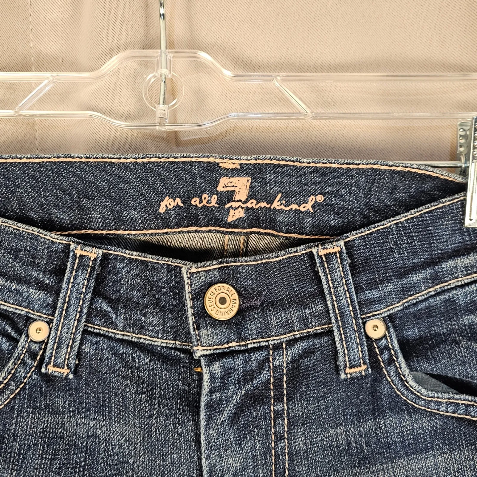 7 For All Mankind Womens‎ Dojo Capri Jeans 28 - Image 4